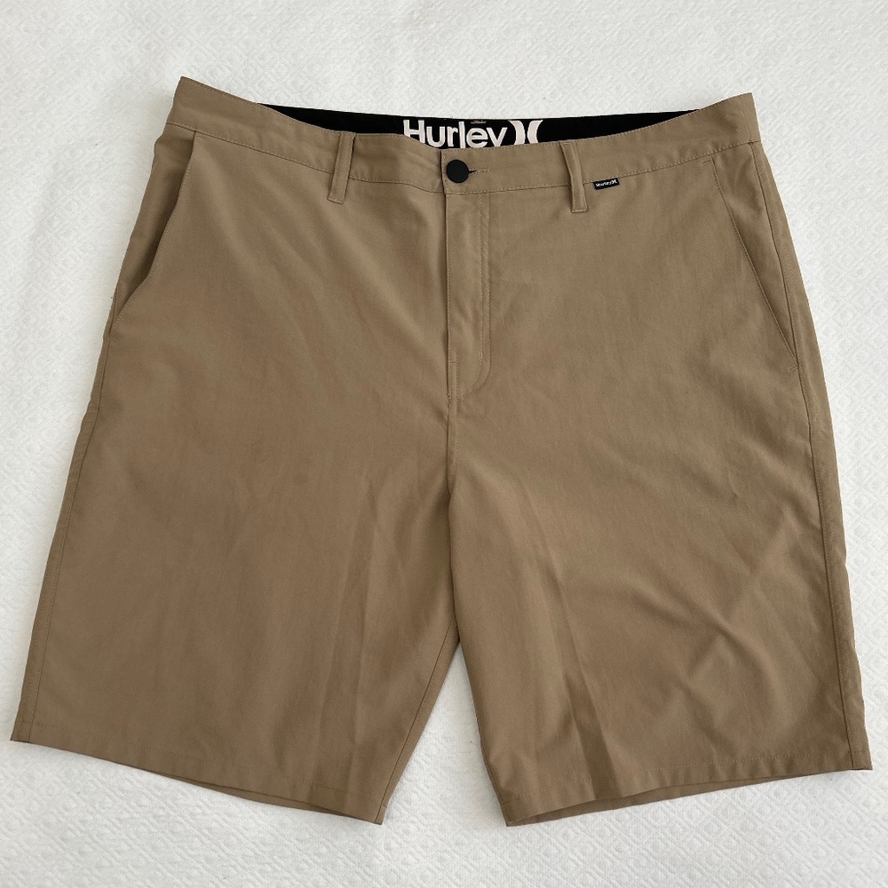 Hurley Phantom Shorts 4way Stretch Tan Size 36